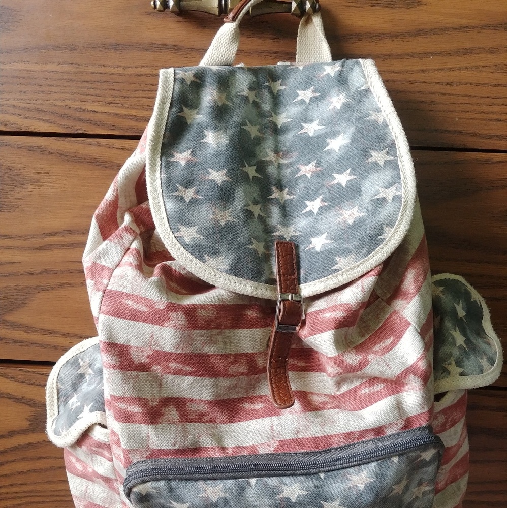 American Flag Back Pack